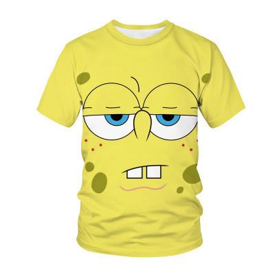 New Summer SpongeBob SquarePants Role Playing KId 3D Printed Casual Girl And Boy Tshirts Children's Adult Parent Child T Shirts