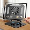 360 ° Rotatable Cooling Fan Tablet Bracket Foldable Tablet Radiator Bracket  Office/Home Use