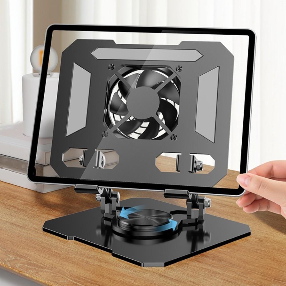 360 ° Rotatable Cooling Fan Tablet Bracket Foldable Tablet Radiator Bracket  Office/Home Use