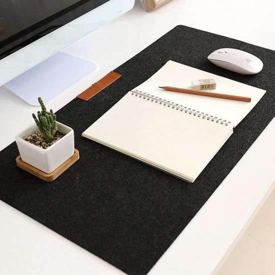 Mouse Mat Silky Protection No Odor Touch Environmental Ultra-thin Solid Pattern Non-slip Stain-resistant