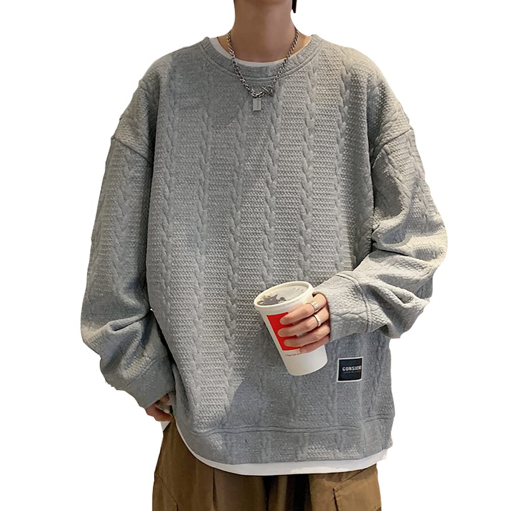 

Long Round Collar Large Pullover Loose Winter XL [Aaronlive] Men s Sweatshirt, Sleeve, T-Shirt, Size, Popular, Sweatshirt, Casual, Comfortable, Fit,
