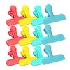 12Pcs Wide Stainless Steel Chip Clips Metal Bag Closer For Food Storage