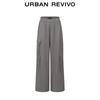 Women's Multi-Pocket Elastic Waist Wide-Leg Pants