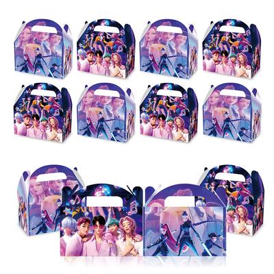 Music Girl Birthday Party Decoration Gift Box Candy Box Cardboard Box Horns