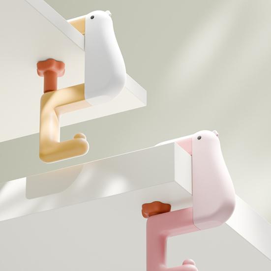 2/3Pcs Handbag Hook Strong Load-bearing Adjustable Design Easy to Install Duck Shape Portable Hook Table Hanger Bracket