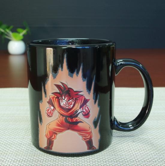 Son Ball Dragon Goku Heat Color Changing Ceramic Mug Cartoon Print Cup Gift