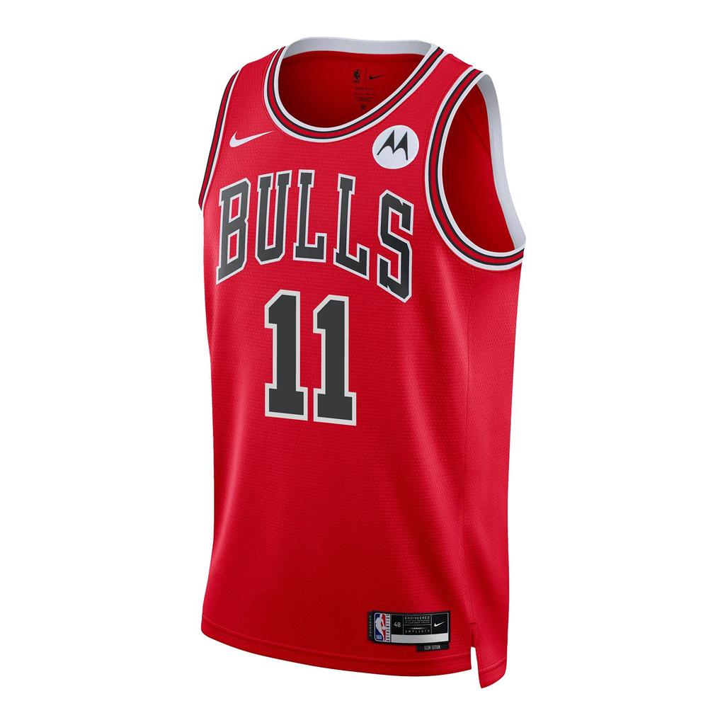 Nike X NBA Ikona Chicago Bulls Crew Neck Odvádějící pot Basketbalový dres 11 DeMar DeRozan Pánské dresy Červený CW3513-657