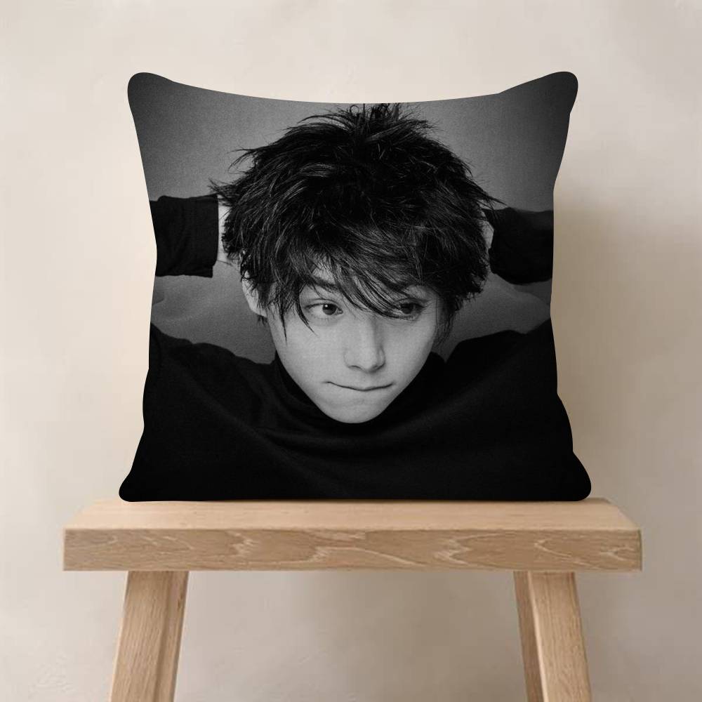 Actor N-Nijiro Murakami Cushion Cover Car Throw Pillow Case For Sofa Car Christmas Gift
