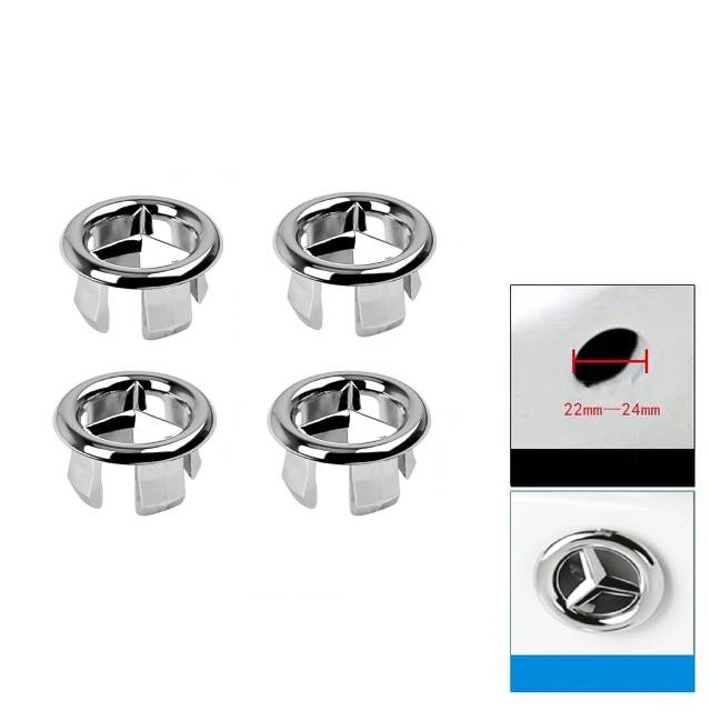 

4pcs Sink Overflow Trim Ring Sink Hole Round Overflow Cover Replacement Basin Tidy Overflow Drain Cap Cover for Bathroom Kitchen