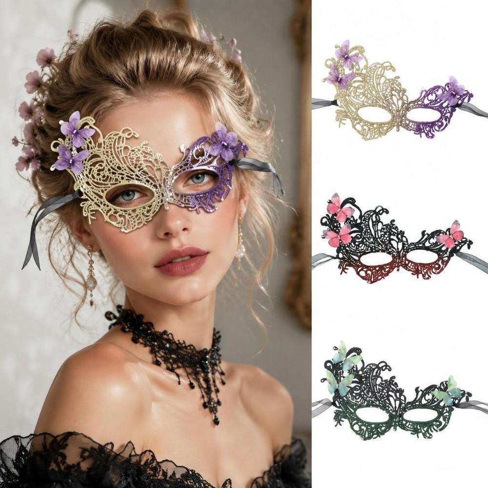Lace Antique Carnival Masks Adjustable Halloween Masquerade Masks Lace Masquerade Masks Halloween