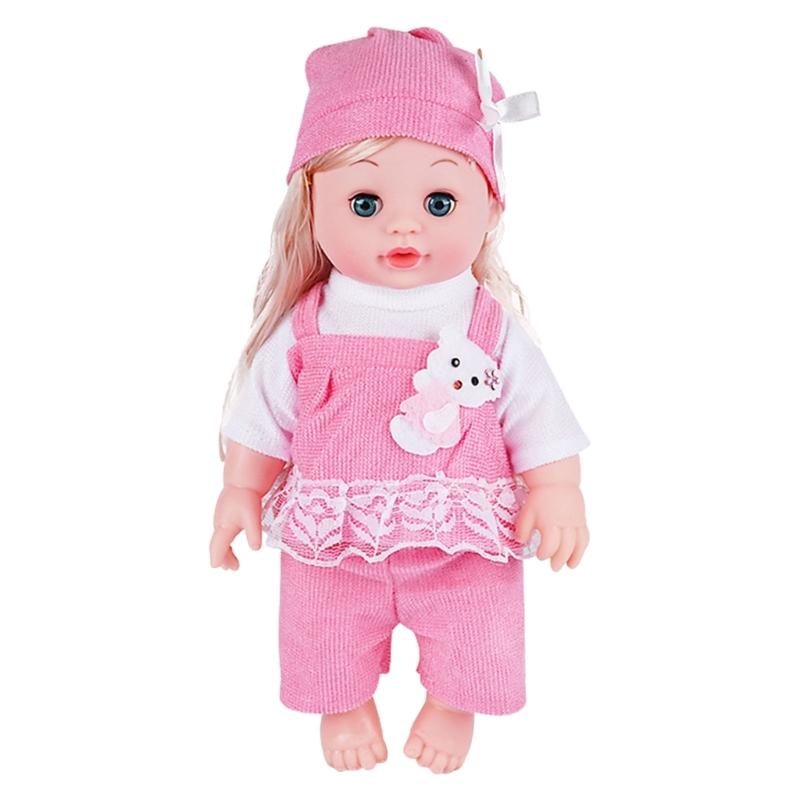 Reborn Baby Dolls Realistic Vinyl Body 13 inch Soft Baby Sleep Boy Girl with Clothing Gift Set for Ages 3years+