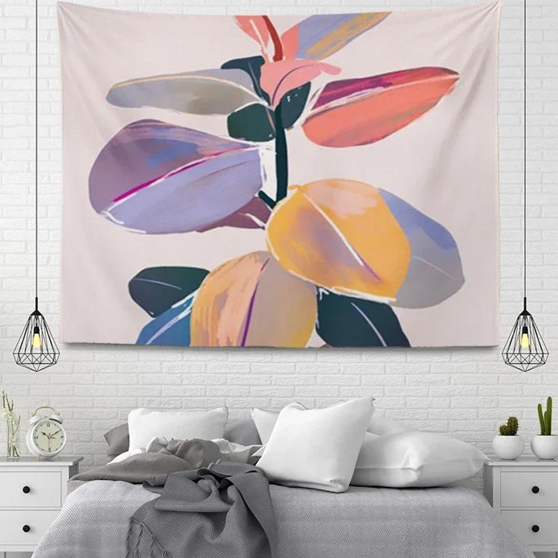 Простой Растение в Горшке Декоративный Гобелен Домашняя Стена Гостиная Офис Декоративный — фото 6