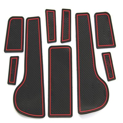 9pcs Car Styling Interior Non-Slip Mat Door Groove Pad Cushion Rubber Mat Fit For Chevrolet Cruze Sedan Hatchback