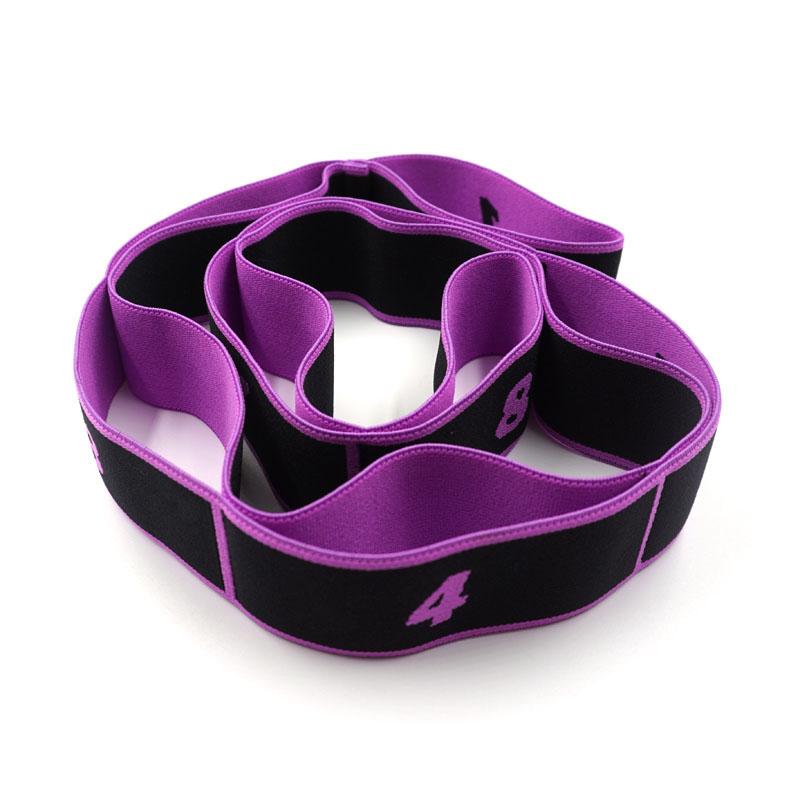 High Quality Customized Yoga Mat Strap Ballet Elastic Jacquard Logo Stretching Resistance Band Spandex/Nylon 40mm Convenient
