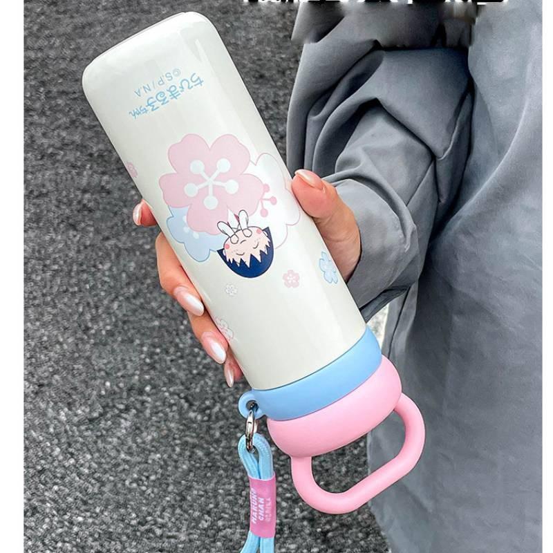 Chibi Marukochan Portable Thermos With Leakproof Lid For Kids And Outdoors