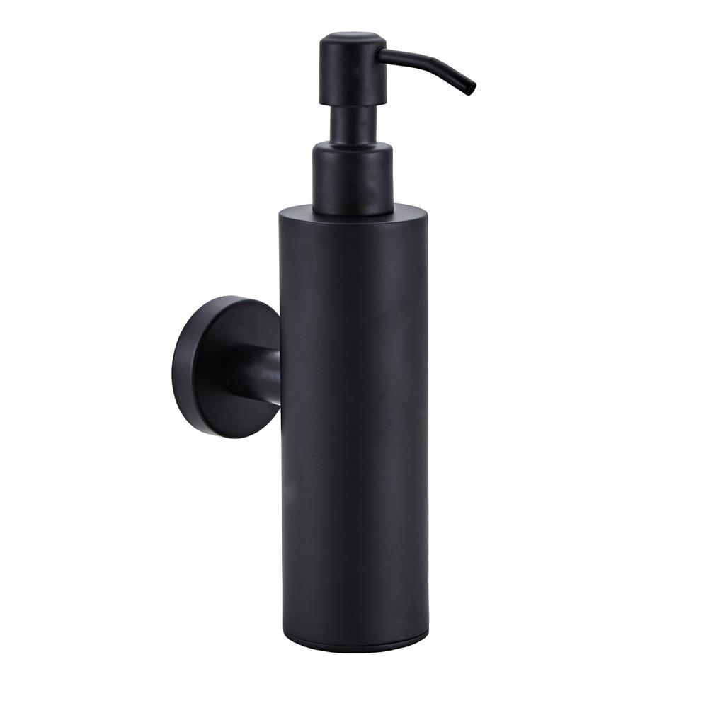 304 Stainless Steel Soap Dispenser Black Shower Shampoo Bottle Hotel Wall Hanging Press Hand Sanitizer Bottle