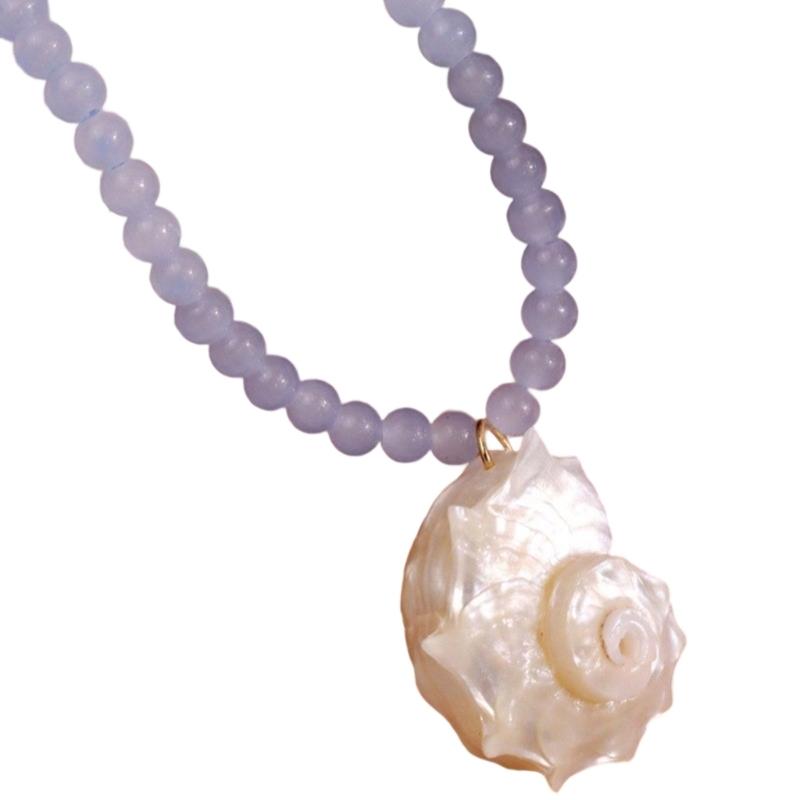 Conch Shell Pendant Necklace Coastal Inspired Designs Vacation Jewelry Gift Ideas