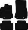 Tapetes de veludo preto para: Jaguar XF I 2WD X250 sedan, station wagon (2007-2015)