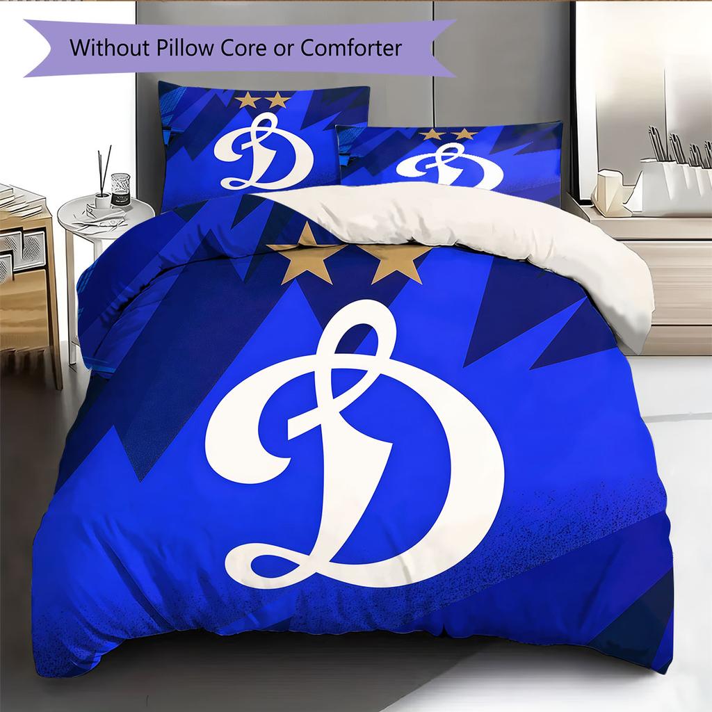 Dynamo Moscow Glory Bedding Quilt Set Quilt Cover Pillowcase Home Decoration Birthday Gift (1 * Duvet Cover + 2 * Pillowcase, Without Core)