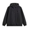 Li-Ning Comfortable Casual Simple Loose Zipper Hooded Letter Windbreaker Jacket Men Jackets Black AFDV773-4