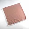 Monochrome Pearl Chiffon Square Scarf With Small Flower For Women