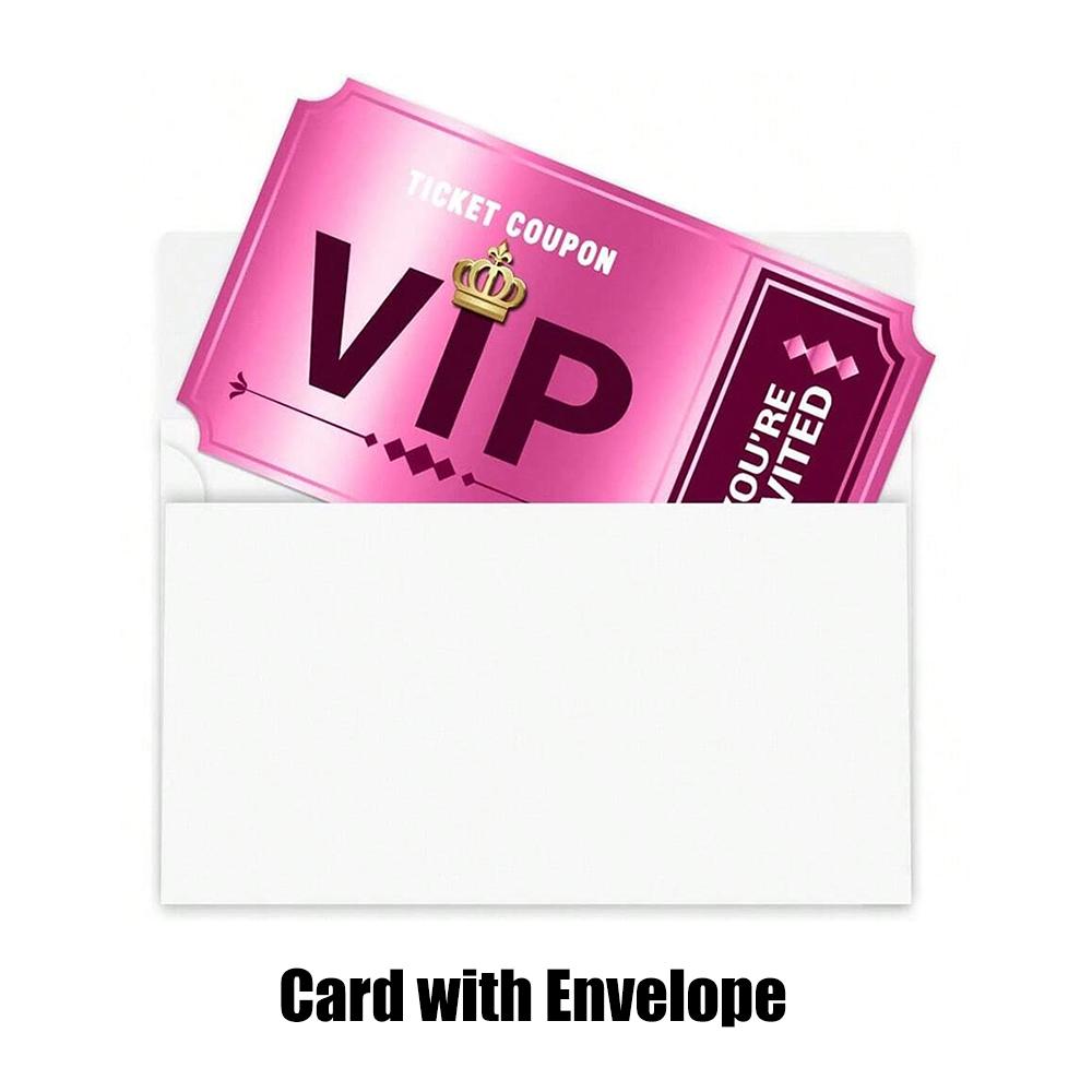 2/12/24Pcs Party Invitations Cards With Envelopes Theme Party Birthday Celebration Movie VIP Party Invitations
