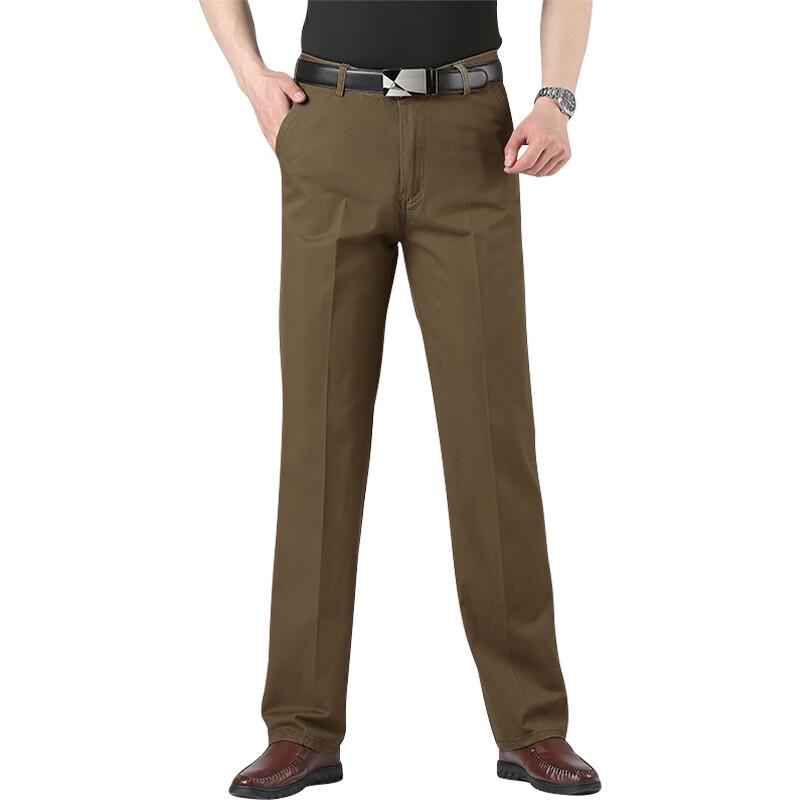 Pierre Cardin Men's Straight Fit Cotton Casual Dress Pants