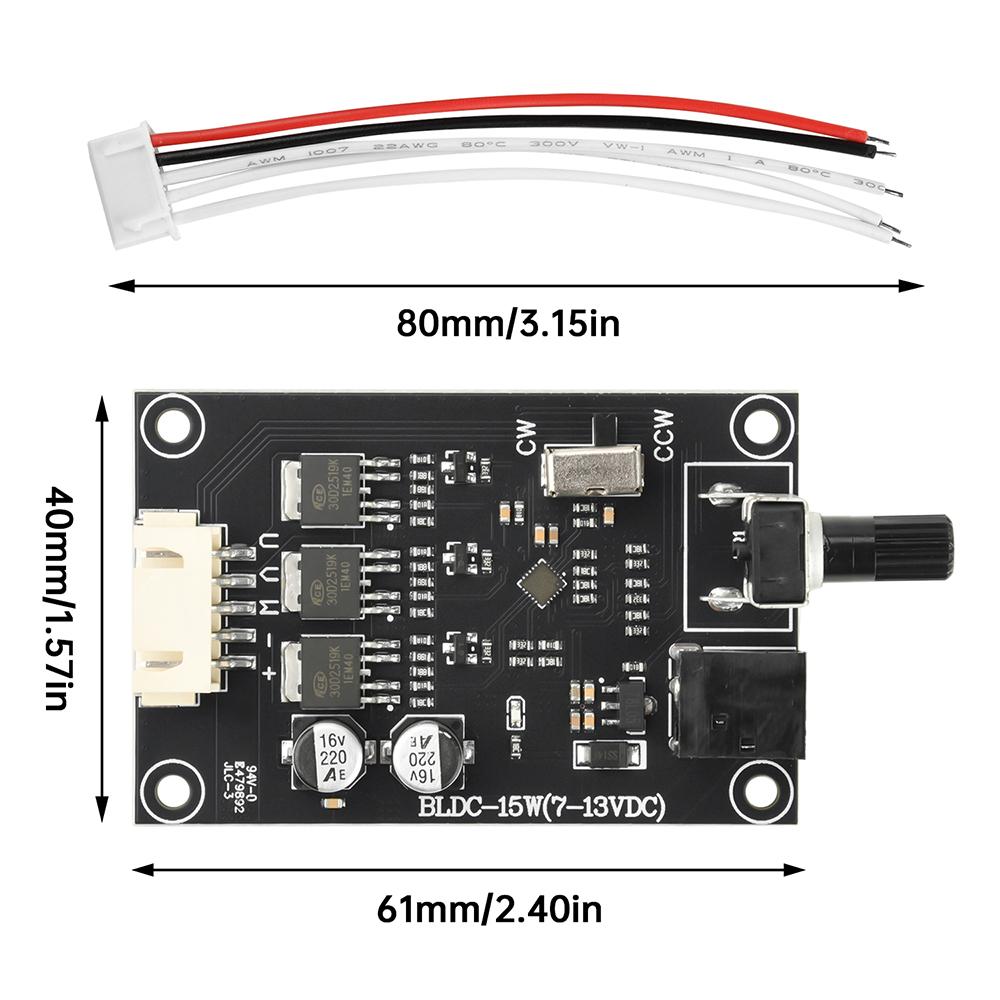 DC 7-13V Wide Voltage BLDC Three-Phase Brushless Motor Built In Speed Control Switch Efficient Drive Hard Disk Motor