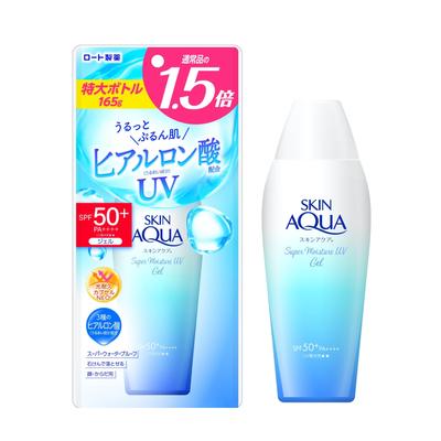 SKIN AQUA Super Fukt UV 165g hyaluronsyra UV-gel, (stor kapacitet, extra stor, syrahaltigt skydd, SPF50+ PA++++)