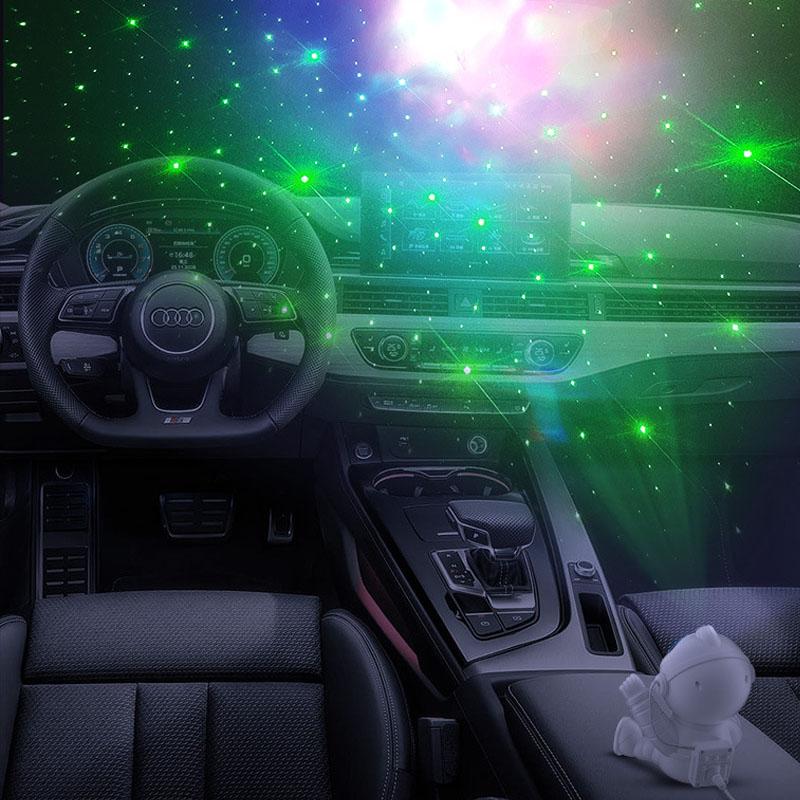 Astronauta lampa projektora gwiaździste niebo astronauta projekcja lampka nocna nastrojowe oświetlenie do dekoracji sypialni prezenty dla dzieci