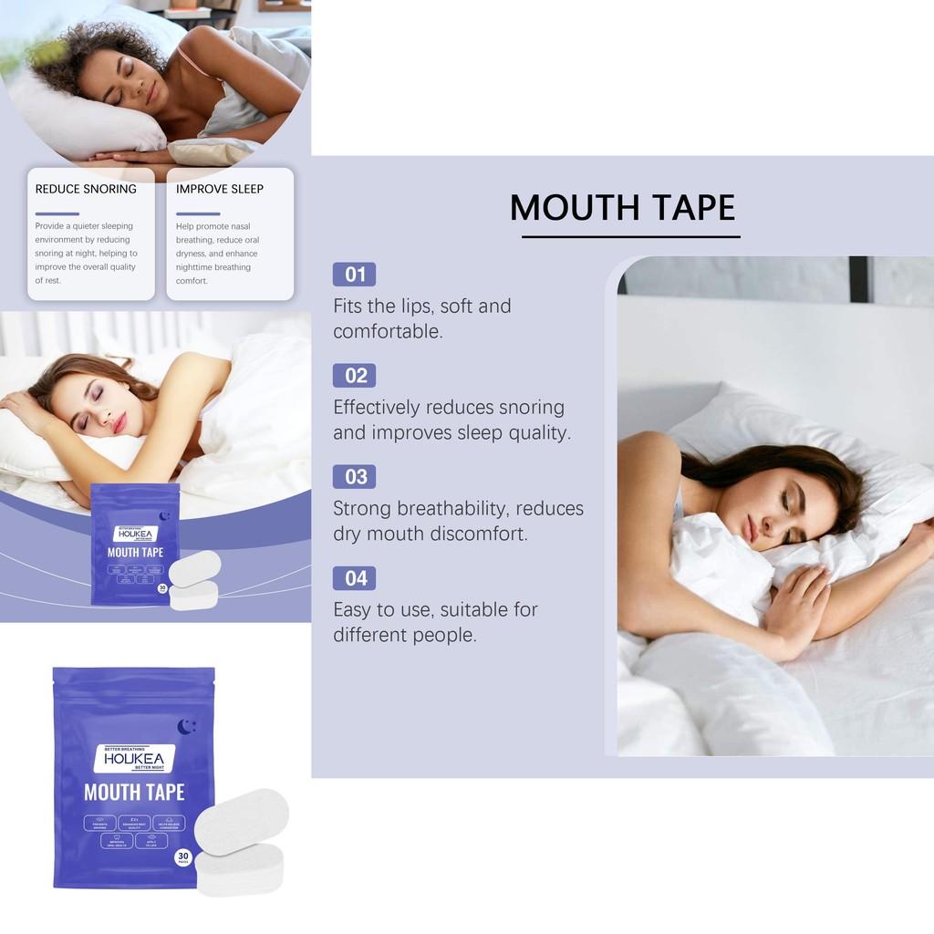 Houkea Sleep Improvement Patches Nighttime Body Care Patches For Snoring Relief And Gentle Sleep Support