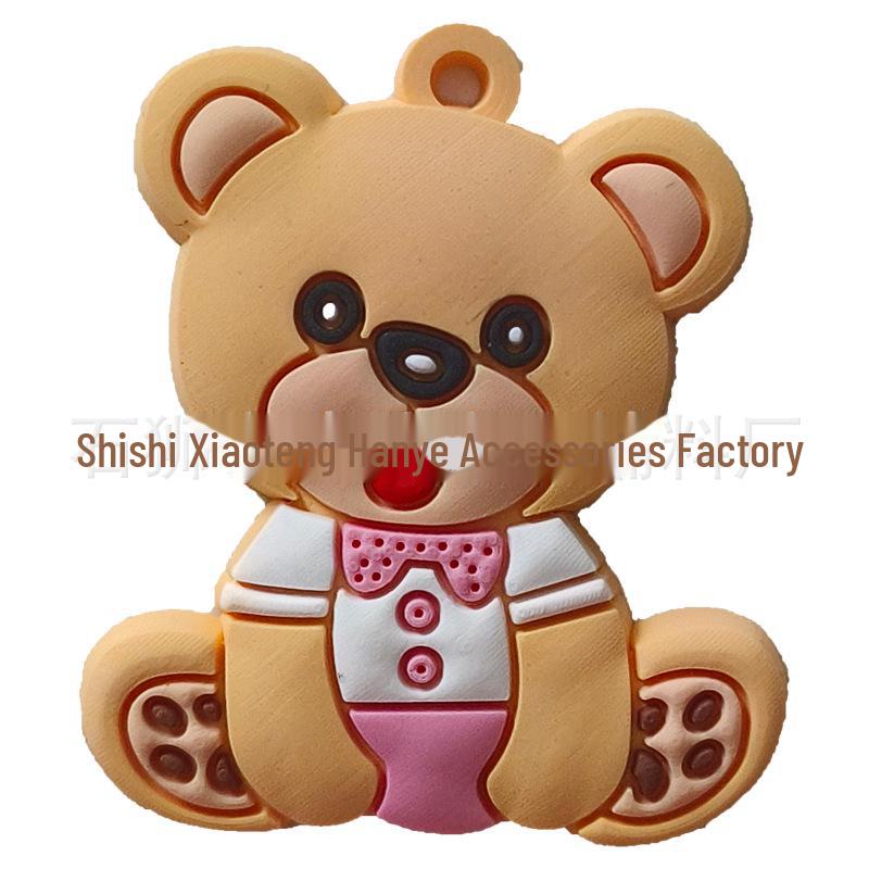 New PVC Bear Doll Keychain Set: Shirt Design, Ideal Gift & Fashion Accessory
