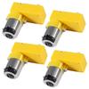 4pcs TT Motor Smart Car Robot Gear Motor Wheel Kit 3-6V DC Electric Gear TT Motor L Shape Dual Shaft Intelligent for Robot Car