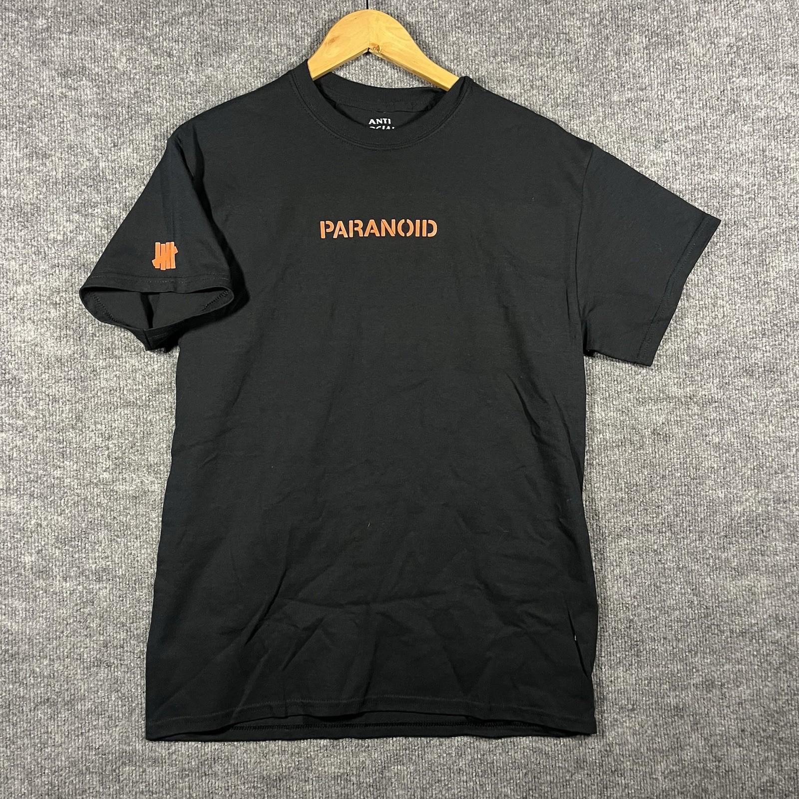 Anti Social Social Club X Undefeated Paranoid T-Shirt Adult Medium Black ASSC Unisex T-Shirt XXL