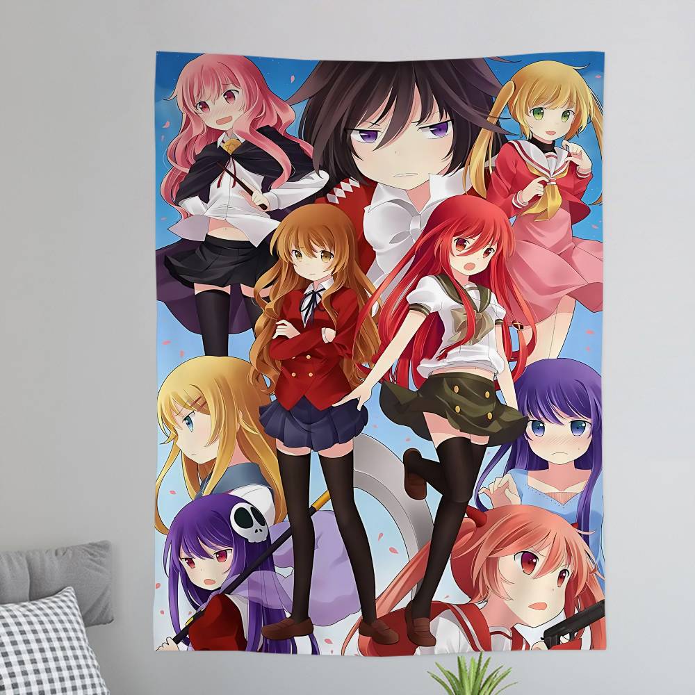 Anime Toradora Buntes Wandbehang Günstiger Hippie Wandbehang Böhmische Wandteppiche Mandala Wandbehang Tücher