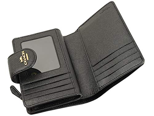 Wallet Bifold Outlet Folding Wallet Leather MEDIUM CORNER ZIP WALLET 6390 C0082 C3454 COACH [Coach] Women's (Black) [Item]