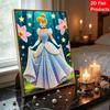 Disney Conjunto de Pintura com Pérolas Cinderela A Pérola da Floresta Obra de Arte Exquisita e Brilhante Perfeito para Decoração de Parede de Casa e Presentes Artesanais