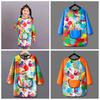Long Sleeved Reverse Dressing Cloth Art Painting Baby Eating Bib Children's Painting Apron  Boys