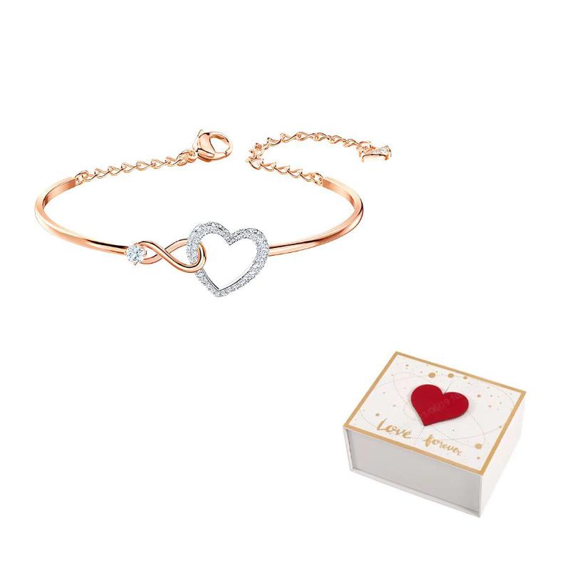 Swarovski Hyperbola Bracelet F-white gift box розового золота