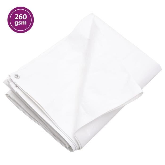 VidaXL Tarp 260 G-m² 3x5 M White HDPE 151596