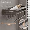 Baihan Bathroom Storage Rack, No Drilling Required, Wall-Mounted Hooks for Toilet, Washroom, Sink, Corner Shelf, Shower Room