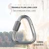 Buckle Mountaineering Snap Clip Fast Hook Triangle Carabiner Climbing Buckle Safety Connection Lock