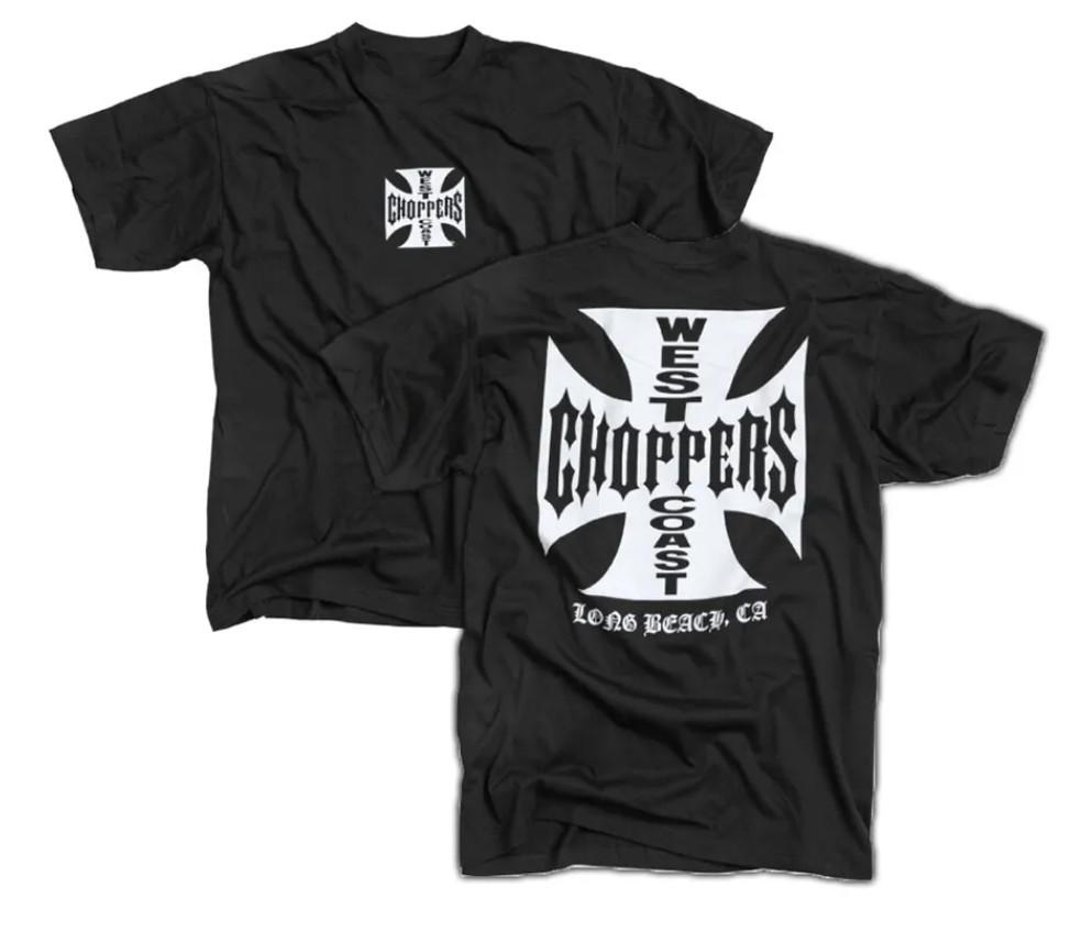 Черная футболка с графикой с двух сторон West Coast Chopper XXL