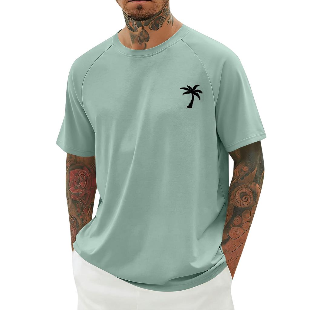 Herren Sommer Print Kurzarmhemd Herren Freizeit Modehemd