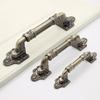 Antique Bronze Surface Mount Sliding Barn Door Handle for Wooden and Double Doors.