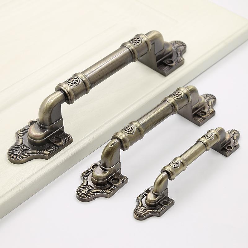 Antique Bronze Surface Mount Sliding Barn Door Handle for Wooden and Double Doors.