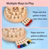 Color Memory Match Game for Kids, Wooden Memory Chess Game, Brain Training Concentration Game, Educational Toys for Preschoolers
