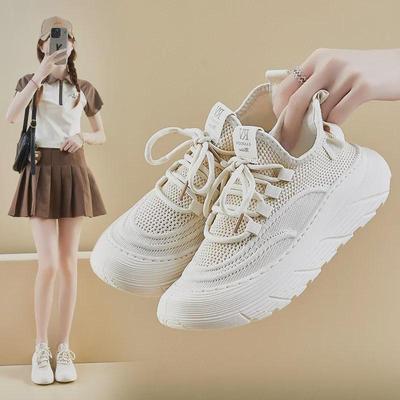 2025 Korean Flying Weave Sports Shoes: Breathable Mesh Running Sneakers for Students (A5001)