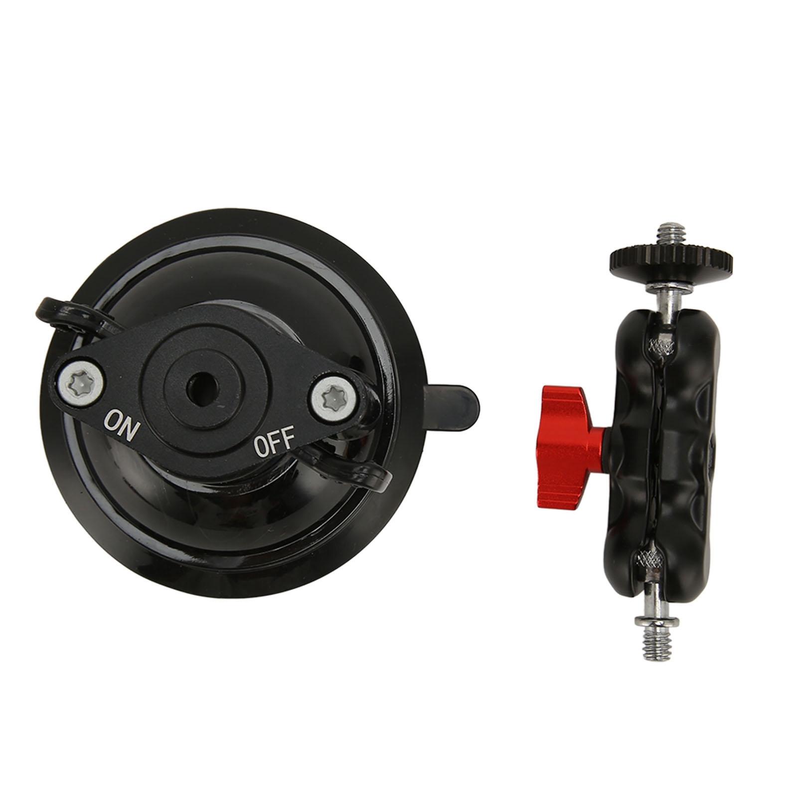 

Мощная присоска Крепление для камеры в автомобиль Крепление для экшн-камеры Крепление для камеры в автомобиль Двойной шаровой шарнир Отверстие с резьбой 1/4