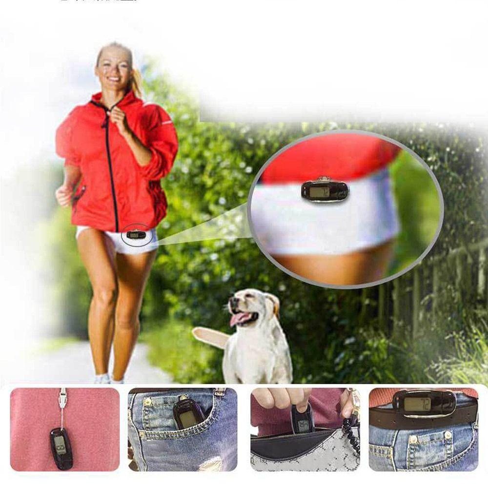 

Portable Walking Step Counter Accurate 3D Pedometer Accessories Step Tracker